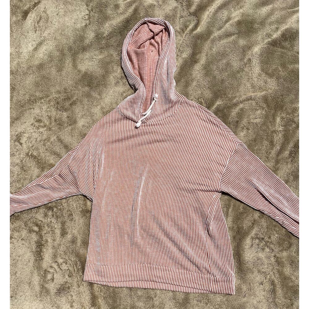 Striped Anthropology hoodie top